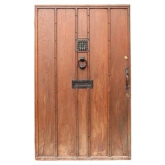 Antique Reclaimed English Large Oak Front Door