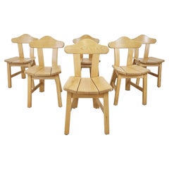 Vintage Brutalist Dining Chairs, 1970s