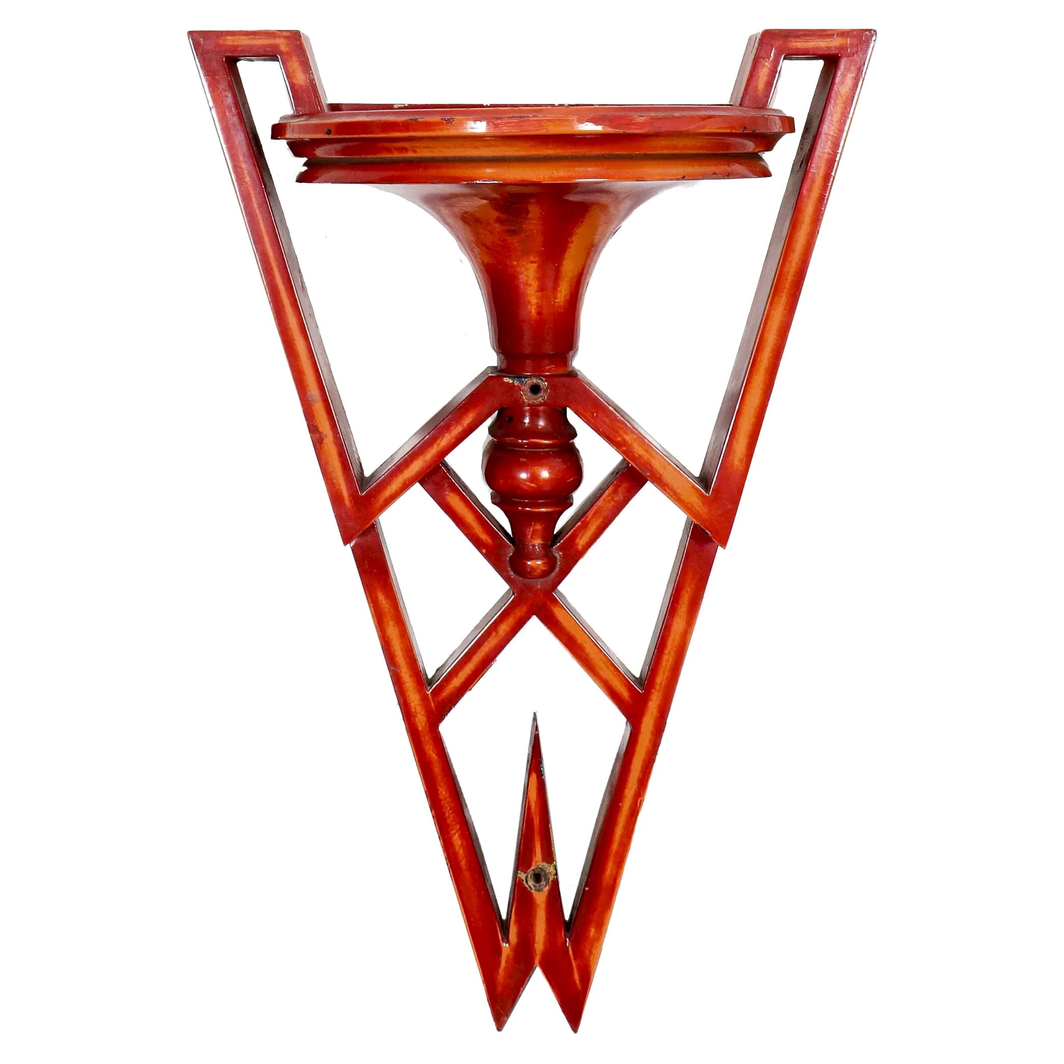 Soporte de pared lacado en cinabrio James Mont