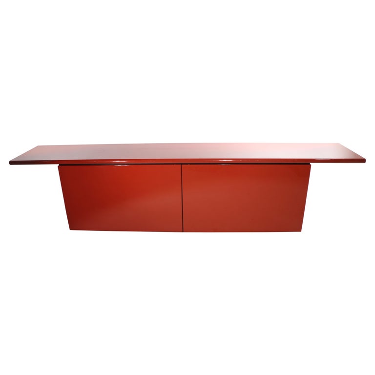 Post Modern Italian Lacquer Sideboard by Stoppino and Acerbis For Sale
