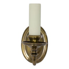 Early 20th Century Traditional Sterling Bronze Sconce