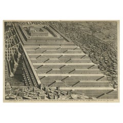 Le temple de Salomon et les maisons du sud de Jérusalem, Isral, vers 1730