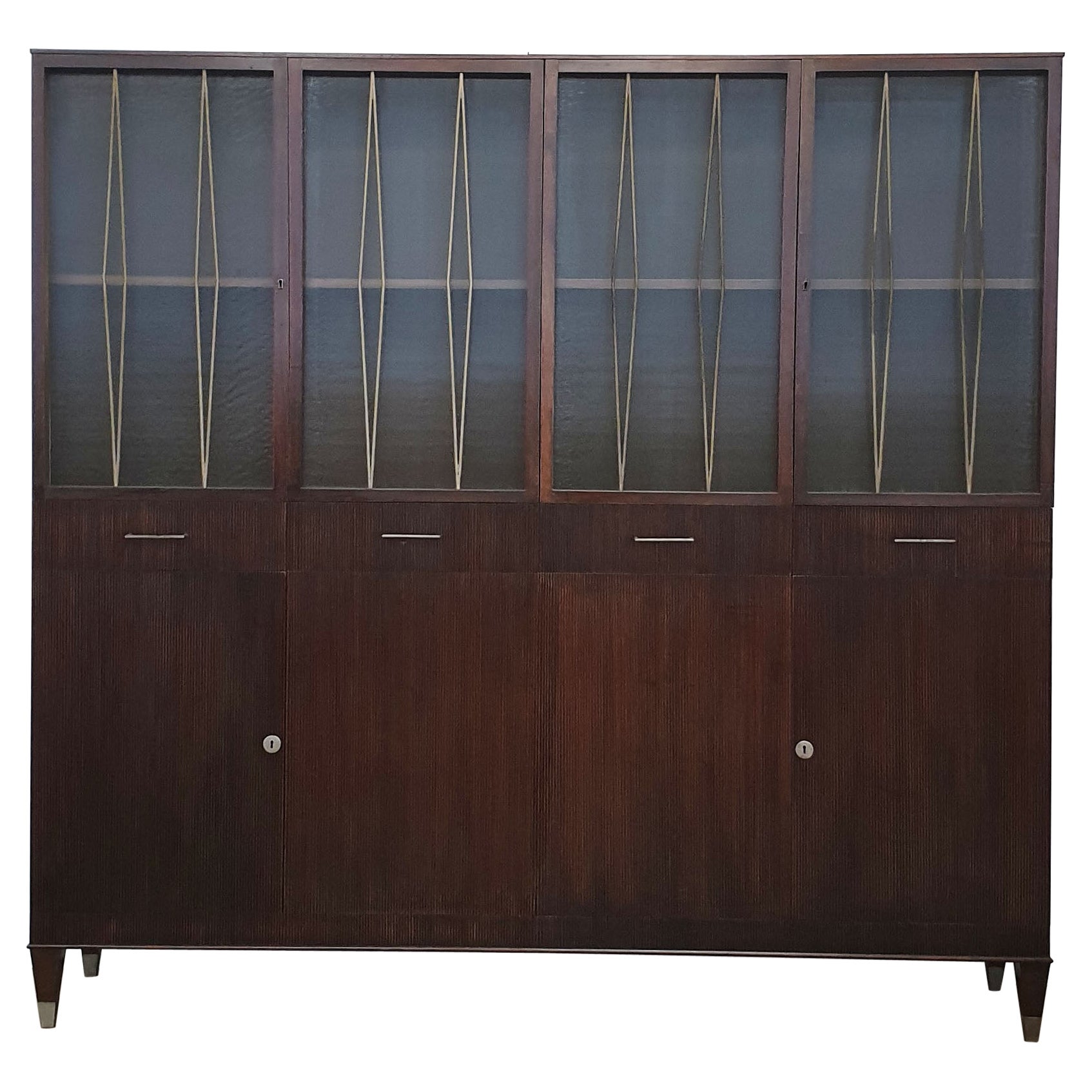 Architects Asnago & Vender Italian Rationalist Cabinet, Italy 1940s For Sale