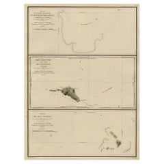 Antique Map of the Laughlan Islands, Rossel Island & Reef North of New Caledonia, 1833
