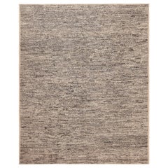 Nazmiyal Collection Textured Beige Modern Distressed Rug. 9 ft 6 in x 11 ft 6 in