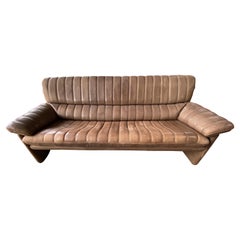 Mid-Century Modern Buffalo Leather De Sede Sofa DS-86