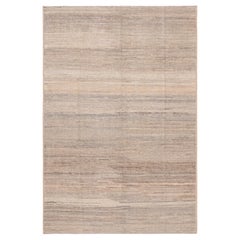 Nazmiyal Collection Soft Color Modern Distressed Area Rug. 6 ft 9 in x 9 ft 1 in