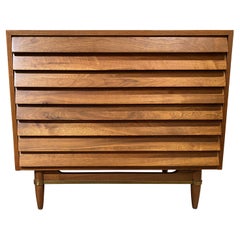 Martinsville "Dania" Louvered Chest of Drawers designed by Merton Gershun