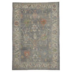 New Contemporary Turkish Oushak Rug with Modern Style