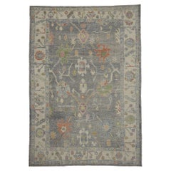 Nouveau tapis turc contemporain d'Oushak avec style moderne