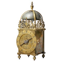 17th Century First Period Lantern Clock by William Sellwood, Original Balance