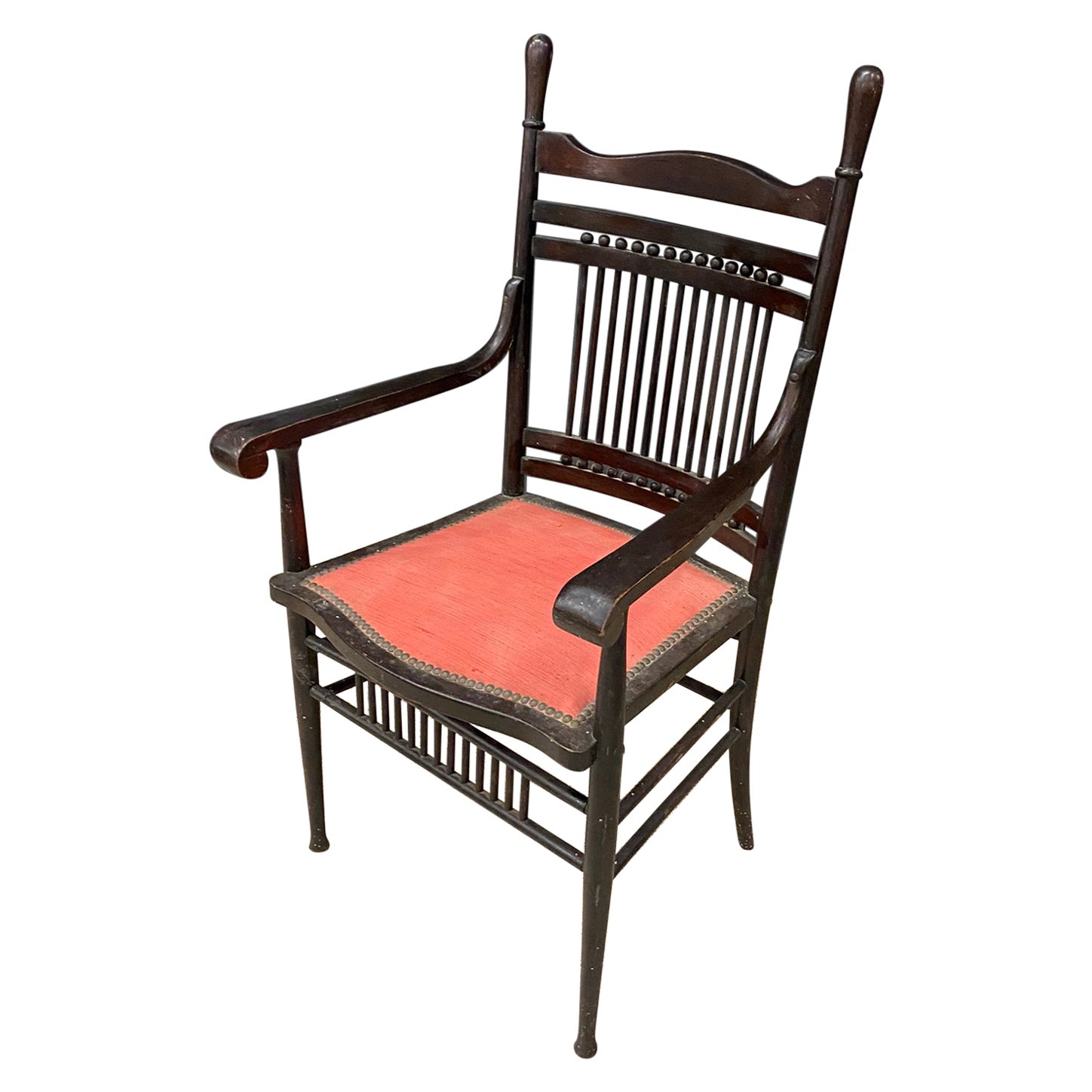 1 fauteuil original de la période 1900 en chêne en vente