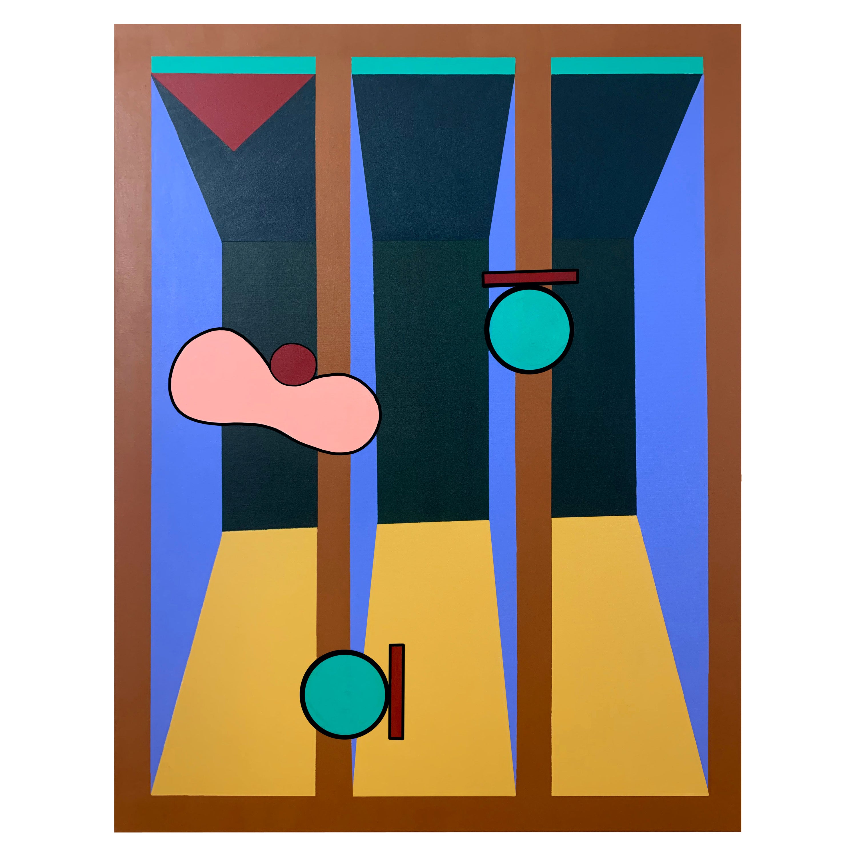 Canvas Art Contemporary 21 Century Geometric Color Sergio Prieto Artist For Sale