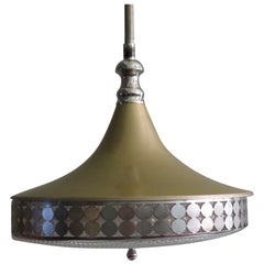 Space Age Pendant by Liro, Belgium 1970 in Bronze-Colored Lacquered Metal