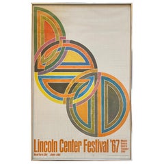 Vintage Lincoln Center Festival '67 Lithograph