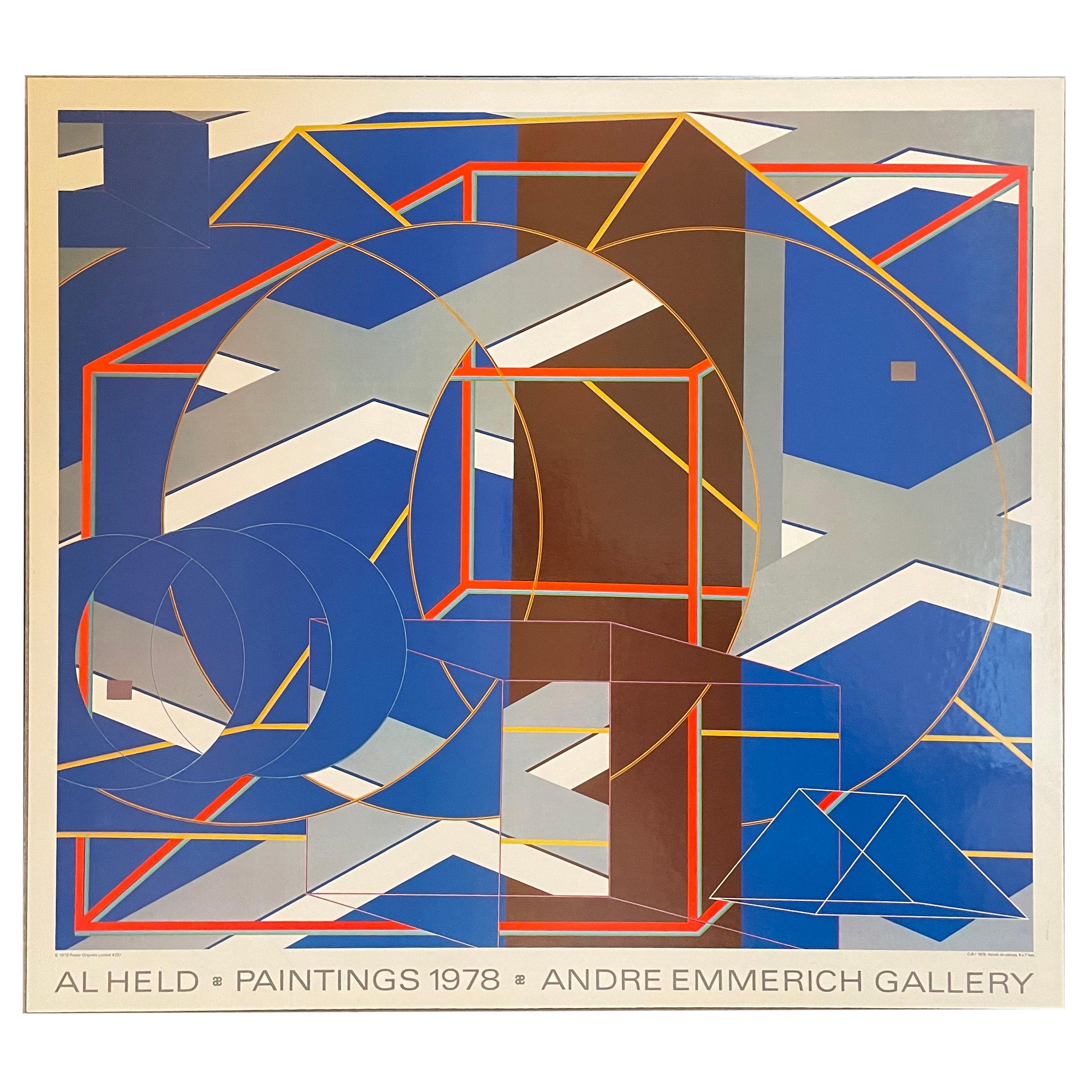 Al Held Painting Exhibition for Andre' Emmerich Gallery For Sale