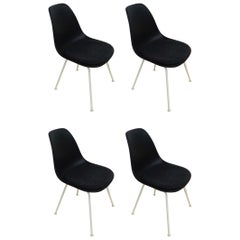 Set of 4 Signed Eames Herman Miller Shell Chairs
