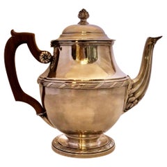 Retro Georges Fouquet Lapar Sterling Silver Tea Pot