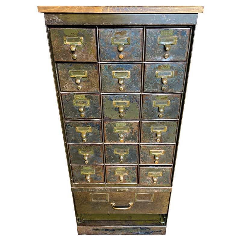 American Oak MultiDrawer Card Catalog at 1stDibs card catalog for