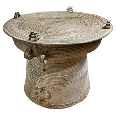 Antique Southeast Asian Bronze Rain Drum
