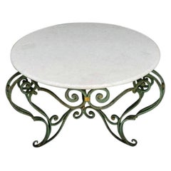 Art Deco Rene Prou & Rene Drouet Wrought Iron Centre Table