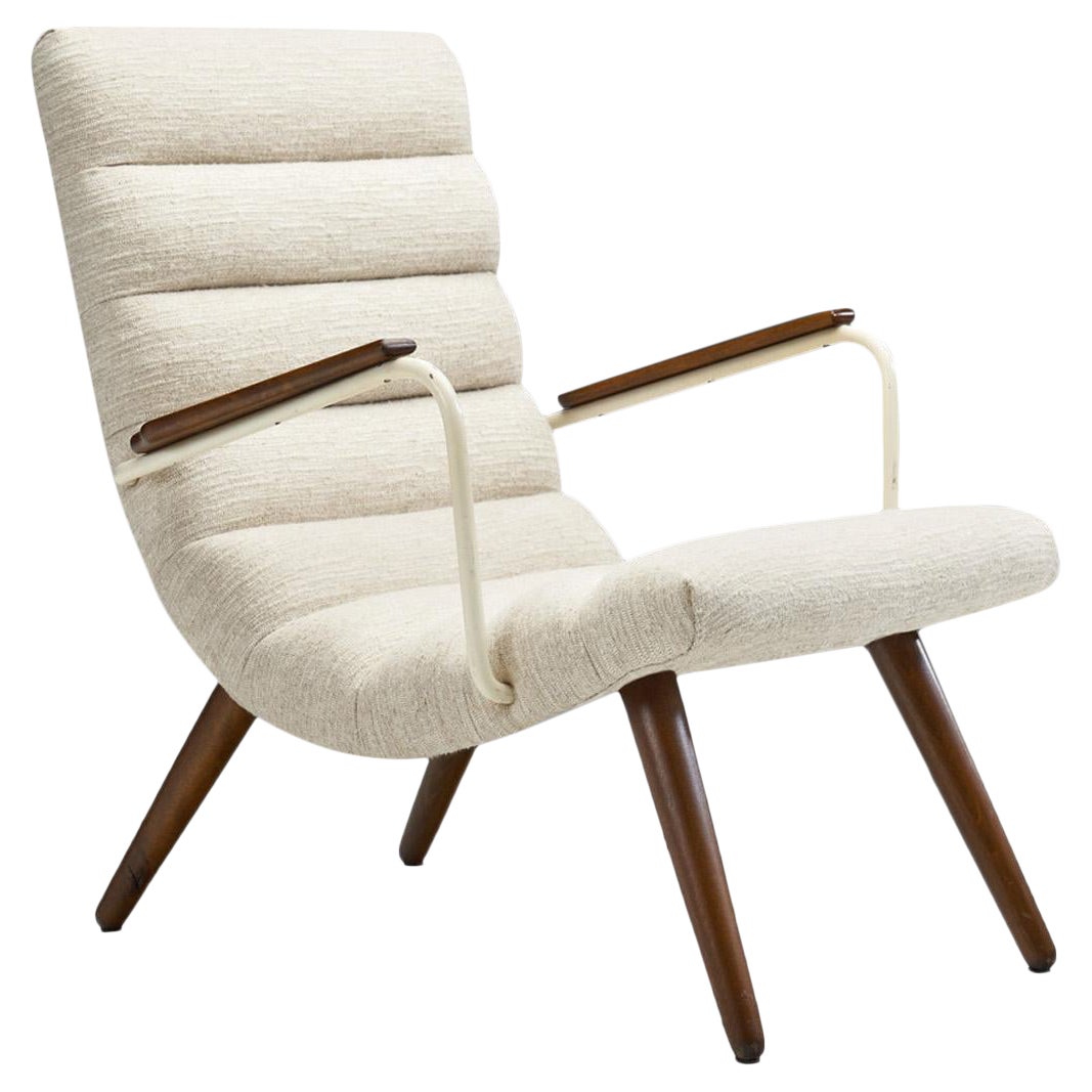 European Mid-Century Modern Lounge Chair, Europe 1950s For Sale