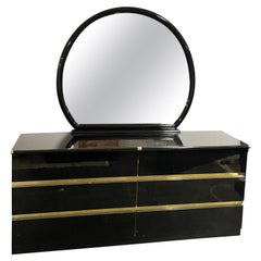 Used Lacquered Dresser With Mirror