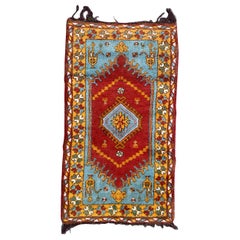 Bobyrug’s Little Mid Century Turkish Ushak Rug