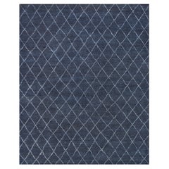 Contemporary Handwoven Moroccan Inspired Wool Rug