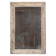 Large 19th French Foxed Pine Mirror