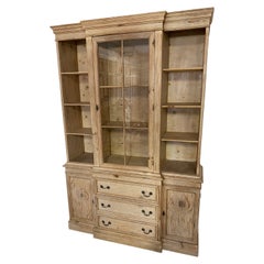 19th Century Sheraton Style Country Pine Breakfront