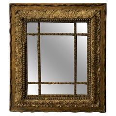 18th Century Italian Baroque Period Giltwood Mirror