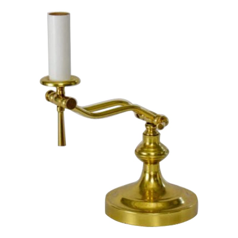 Mid-20th Century Brass Piano Lamp For Sale