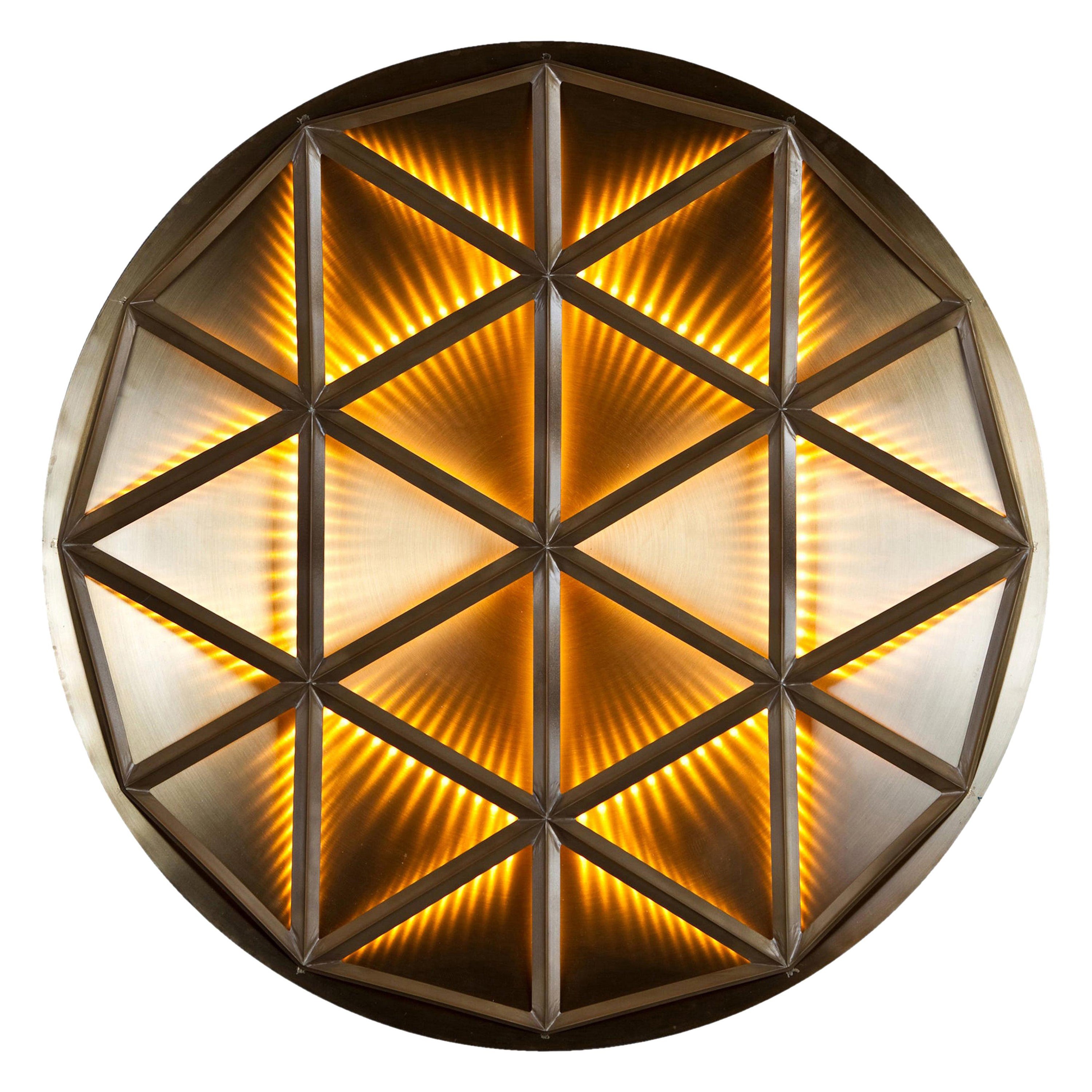 Polygon Wall, Lighting Fixture, Wall or Ceiling Created by Atelier Boucquet For Sale