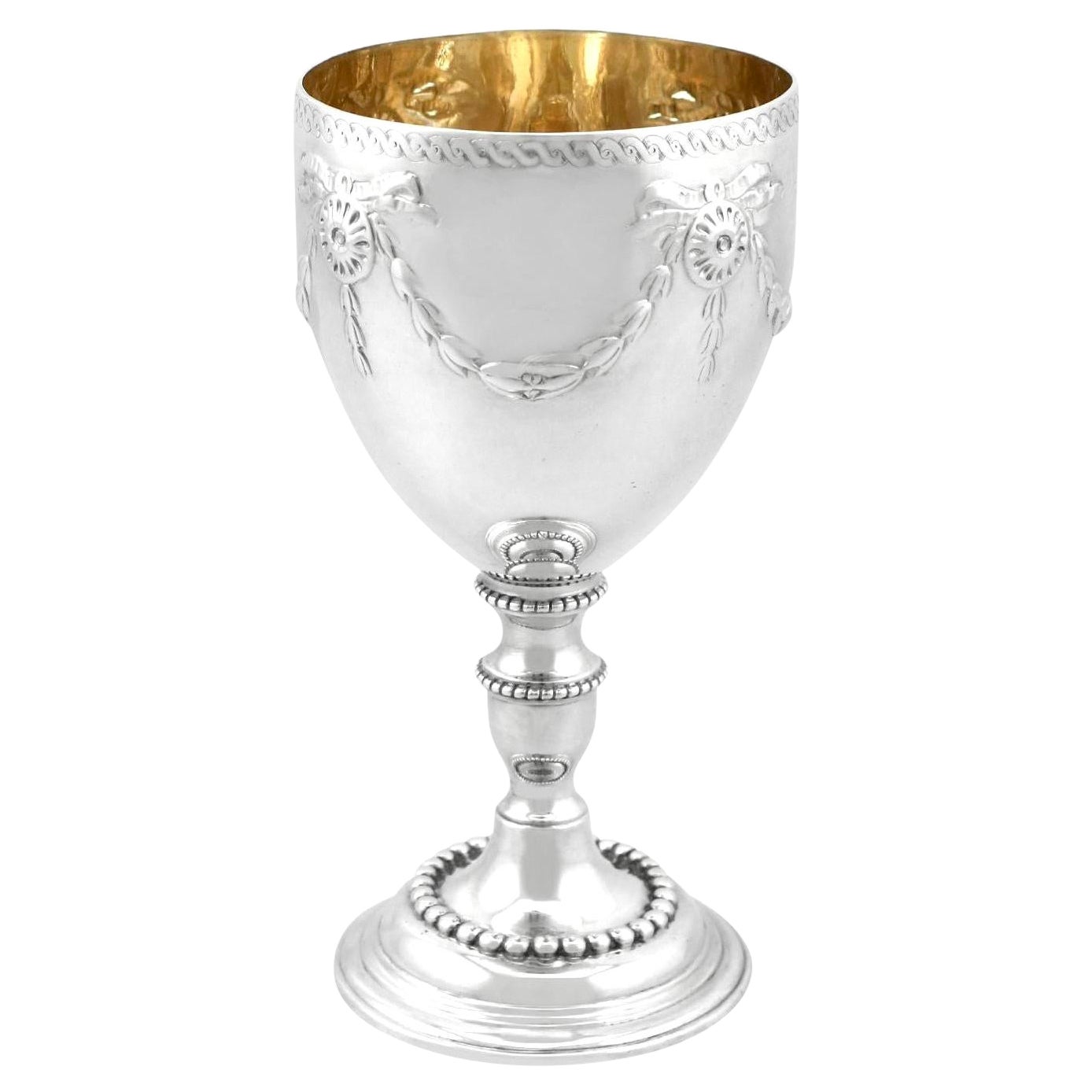 Copa antigua de plata de ley