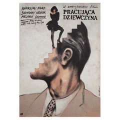 Affiche B1 polonaise du film Working Girl (Fille travaillant), Pagowski, 1990