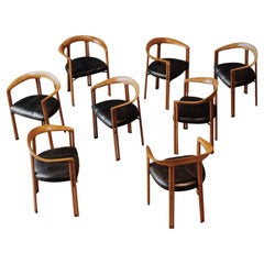 Franco Poli "Ulna" Dining Chairs for Bernini, 1986, Set of 8