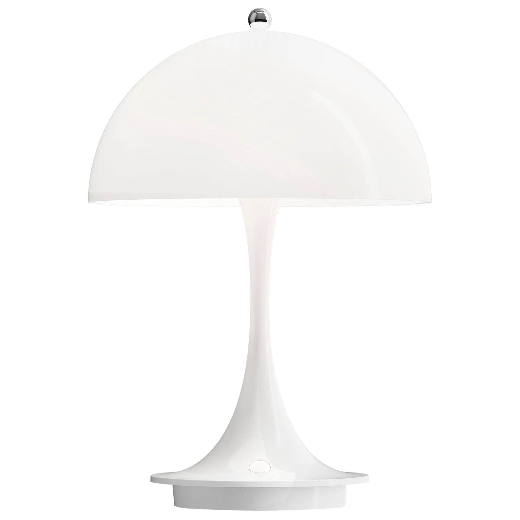 Verner Panton 'Panthella 160 Portable' Table Lamp in White for Louis Poulsen For Sale