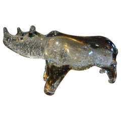Vintage Murano Glass Rhinoceros