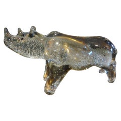 Vintage Murano Glass Rhinoceros
