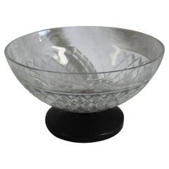 Mid-Century Modern Crystal Bowl