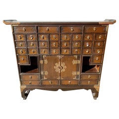 Antique East Asian 36 Drawers Apothecary Cabinet Chest, circa 1920s