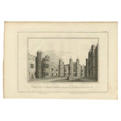 Antique Cowdray Court from the Lodging House, Basire, 1796