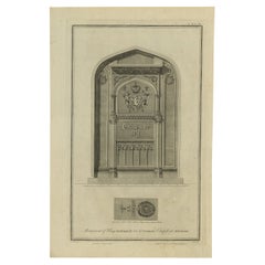 Antique Monument of King Edward IV (..) - Basire, 1790