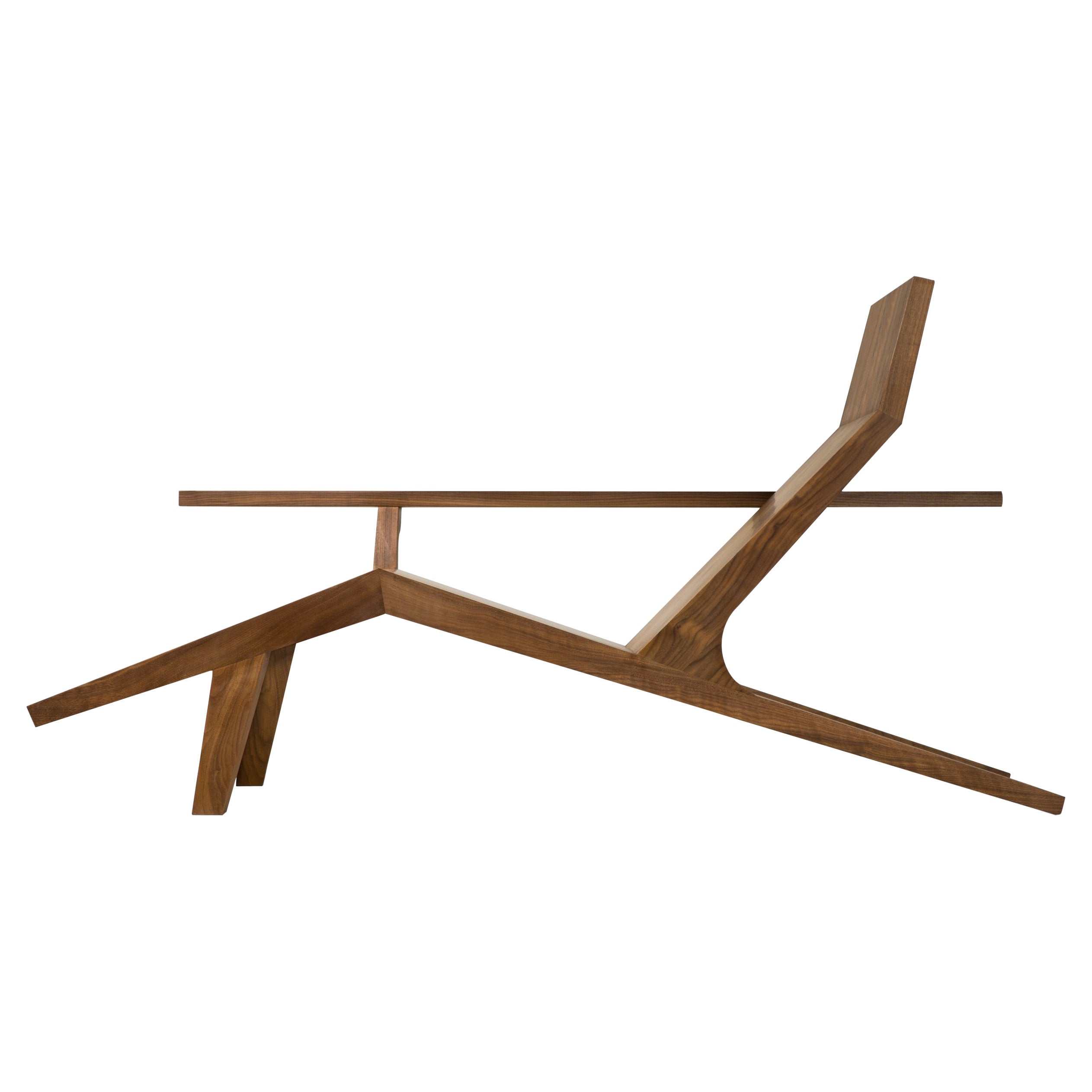 Moooi Liberty Lounger Chair in American Walnut by Atelier Van Lieshout