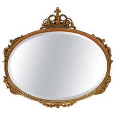 20th Century Medallion-Shaped Mirror Louis XVI