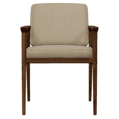 Moooi Zio Dining Chair in Oray Ronan Upholstery with Oak Stained Cinnamon Frame