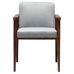 Moooi Zio Dining Chair in Griffin Upholstery with Oak Stained Cinnamon Frame