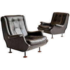 Pair of Regent Armchairs by Marco Zanuso for Arflex