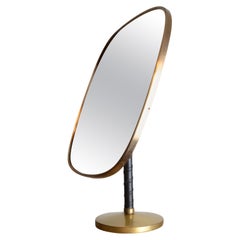 Table Mirror, Leather and Brass, Josef Frank for Firma Svenskt Tenn